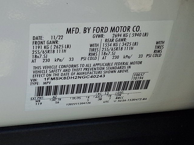 2022 Ford Explorer XLT