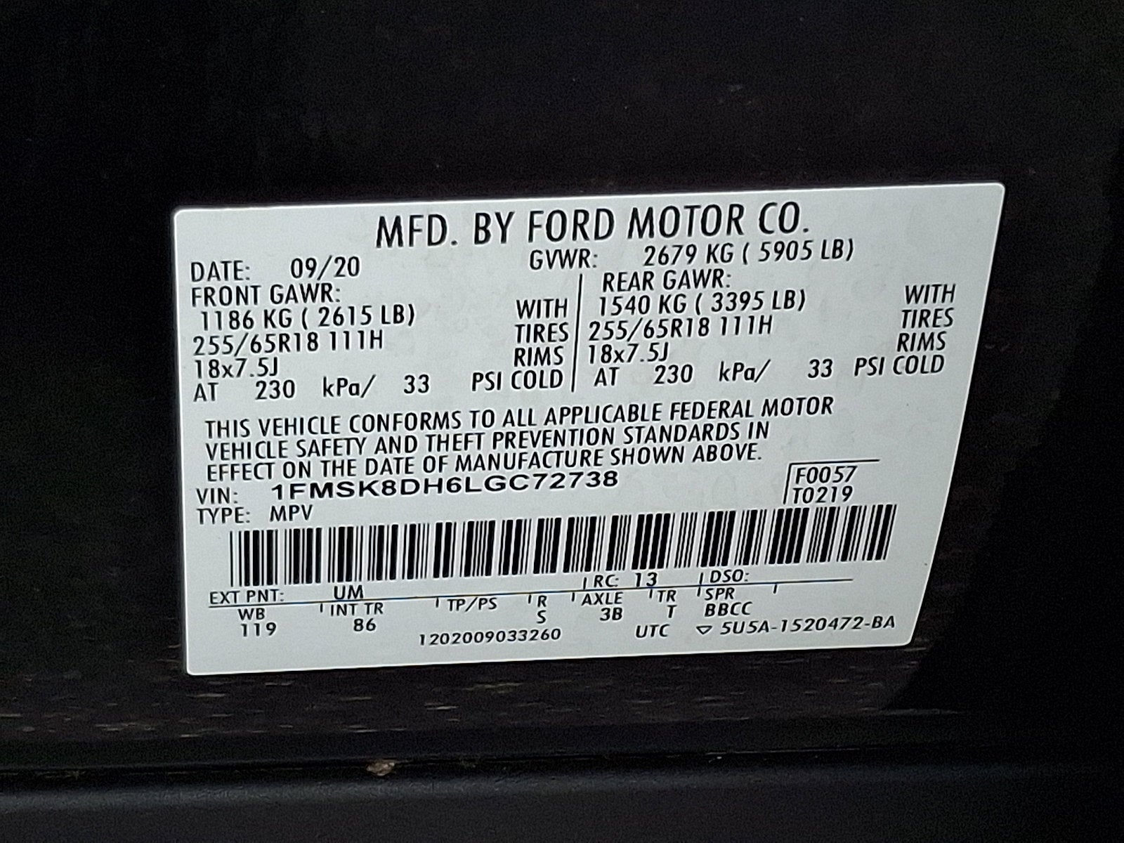 2020 Ford Explorer XLT