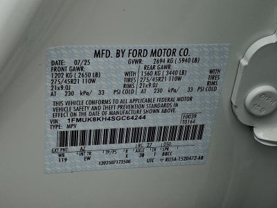 2025 Ford Explorer ST-Line