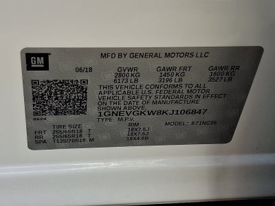 2019 Chevrolet Traverse LT Cloth