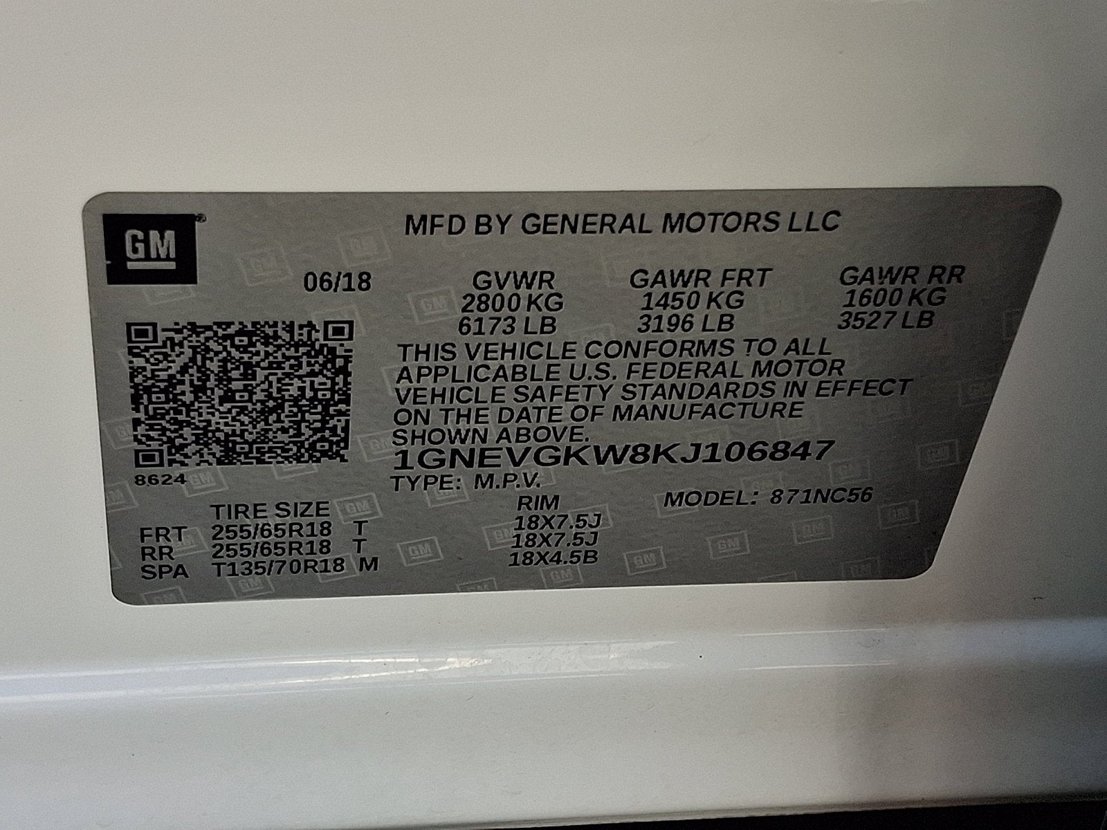 2019 Chevrolet Traverse LT Cloth