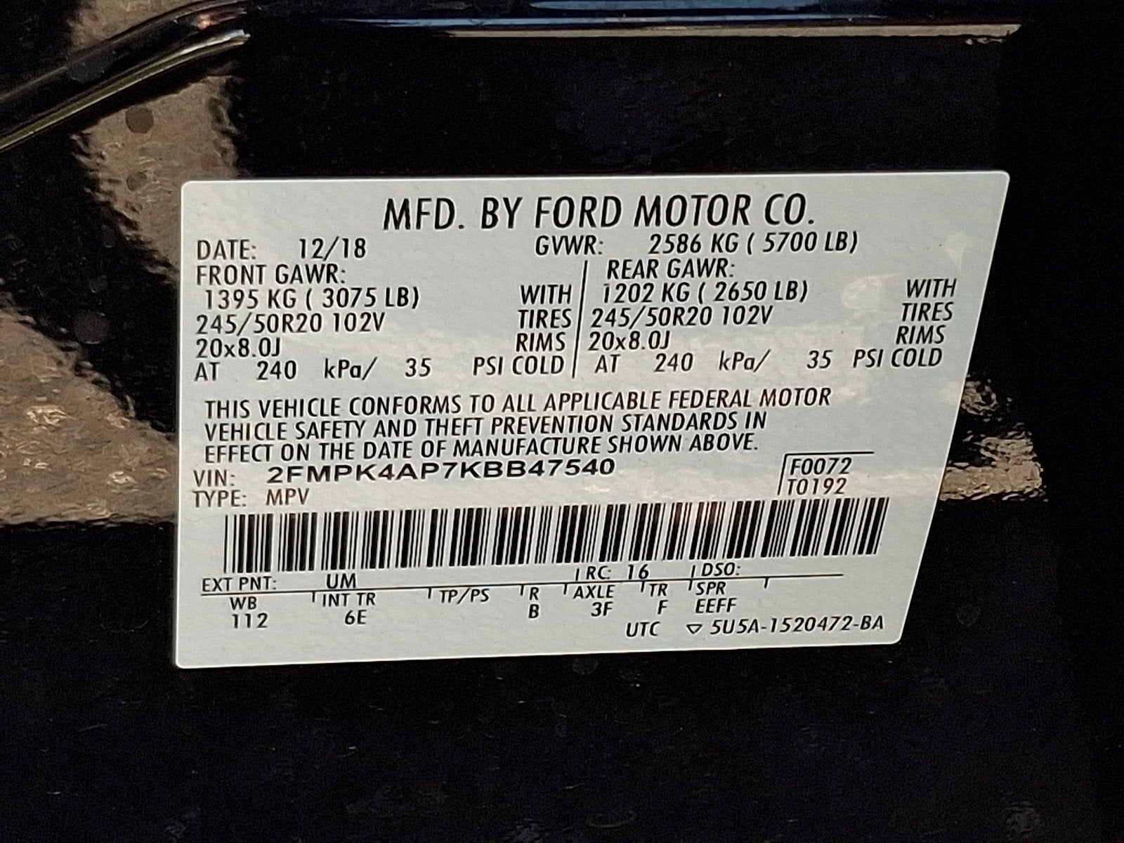 2019 Ford Edge ST