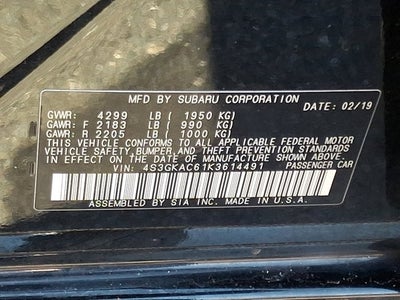 2019 Subaru Impreza Premium