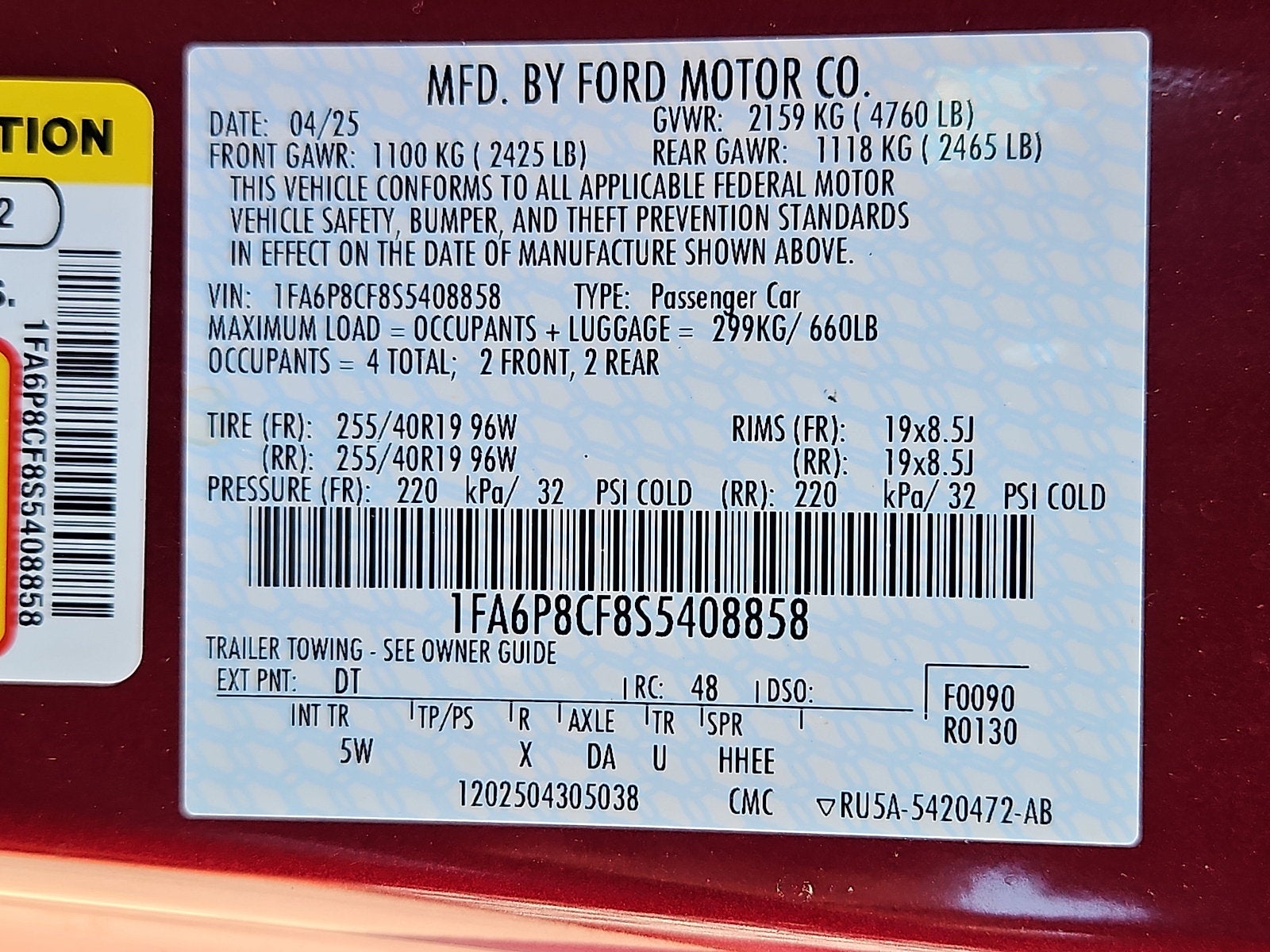 2025 Ford Mustang GT Premium