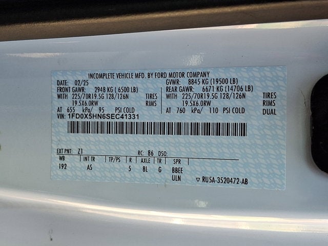 2025 Ford F-550 Chassis Cab L Pack Mason Dump