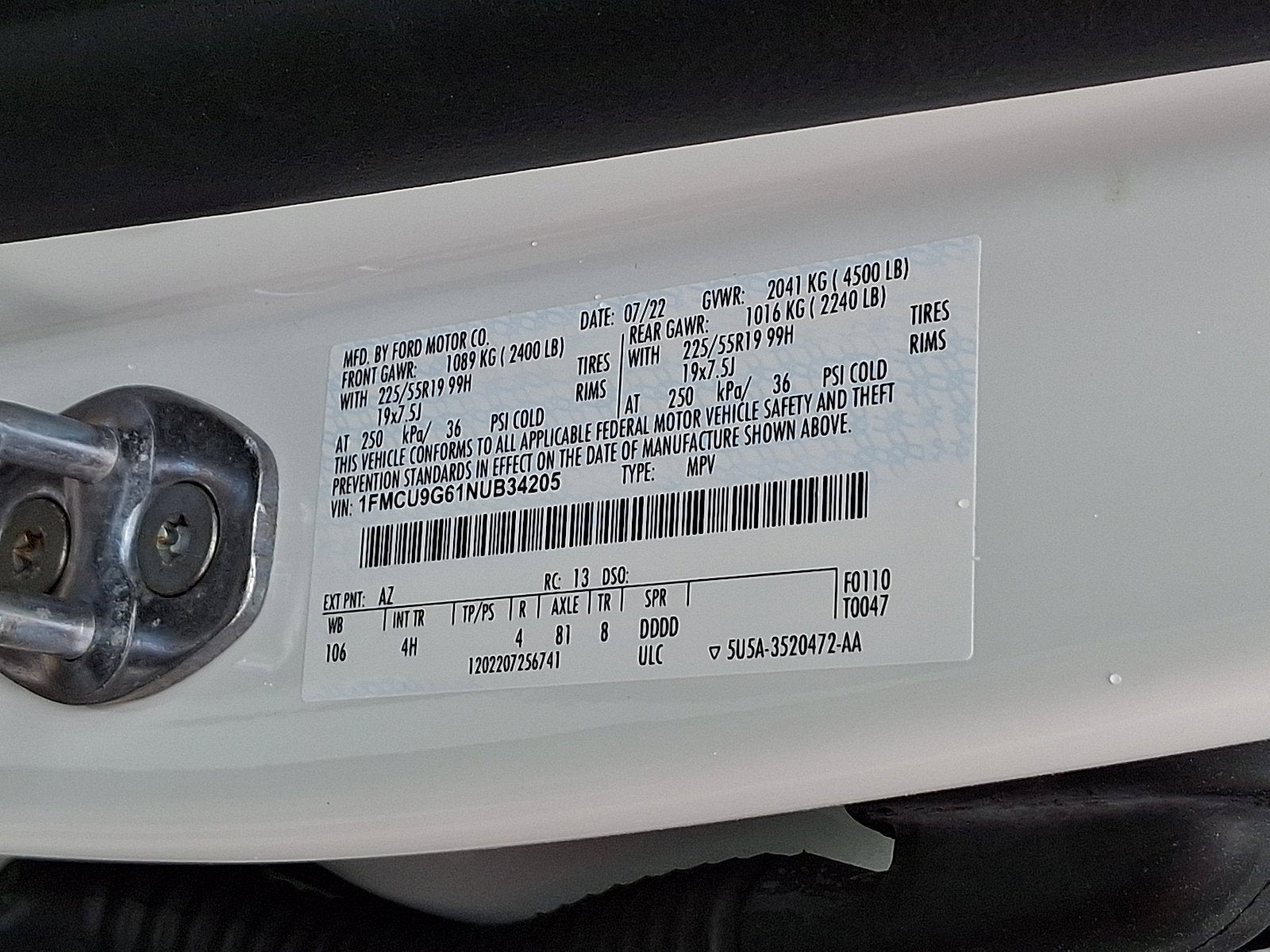 2022 Ford Escape SE