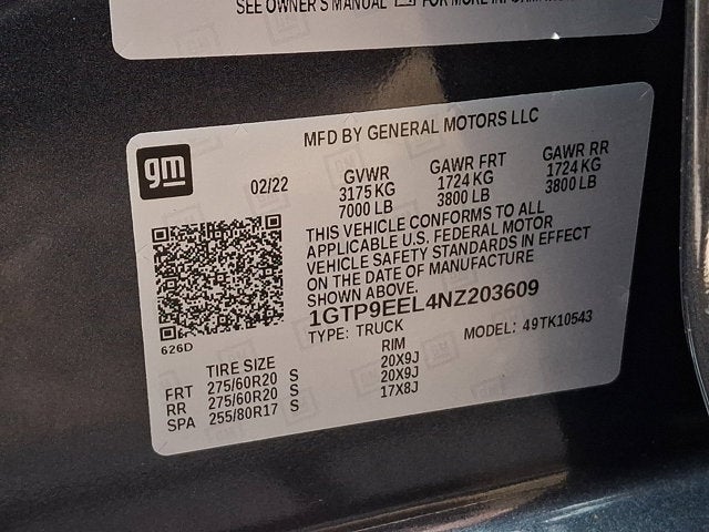 2022 GMC Sierra 1500 Limited AT4