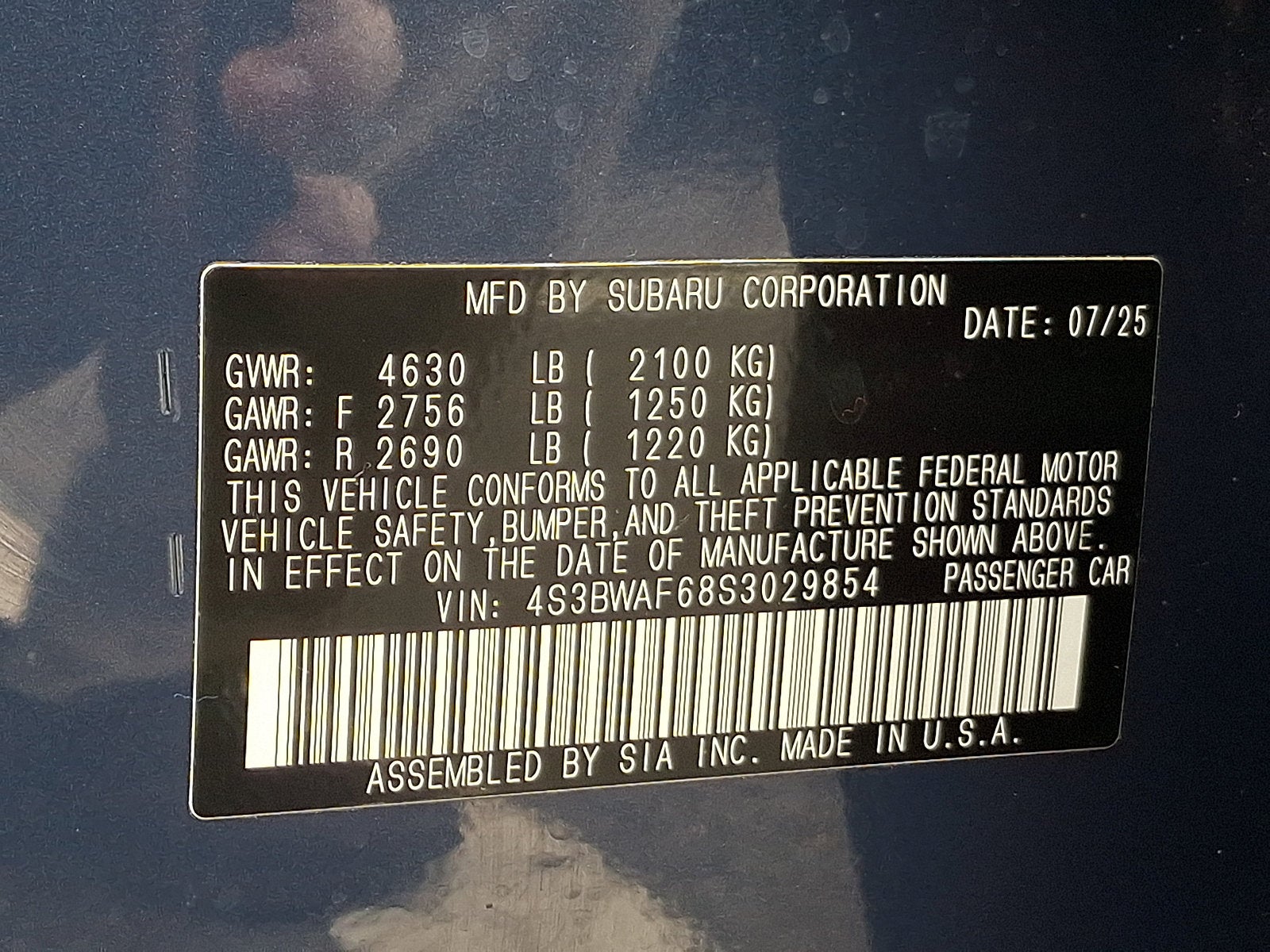 2025 Subaru Legacy Premium