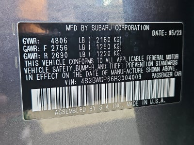 2024 Subaru Legacy Touring XT