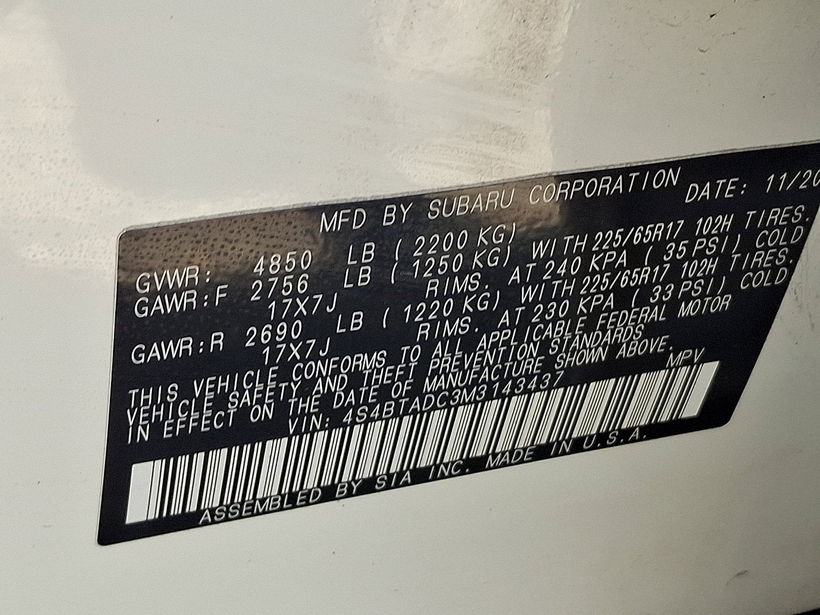 2021 Subaru Outback Premium