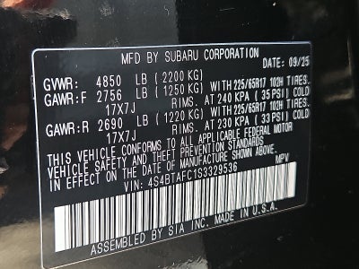 2025 Subaru Outback Premium
