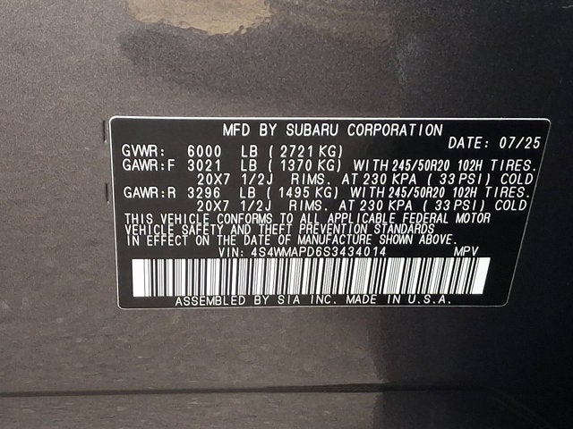 2025 Subaru Ascent Limited