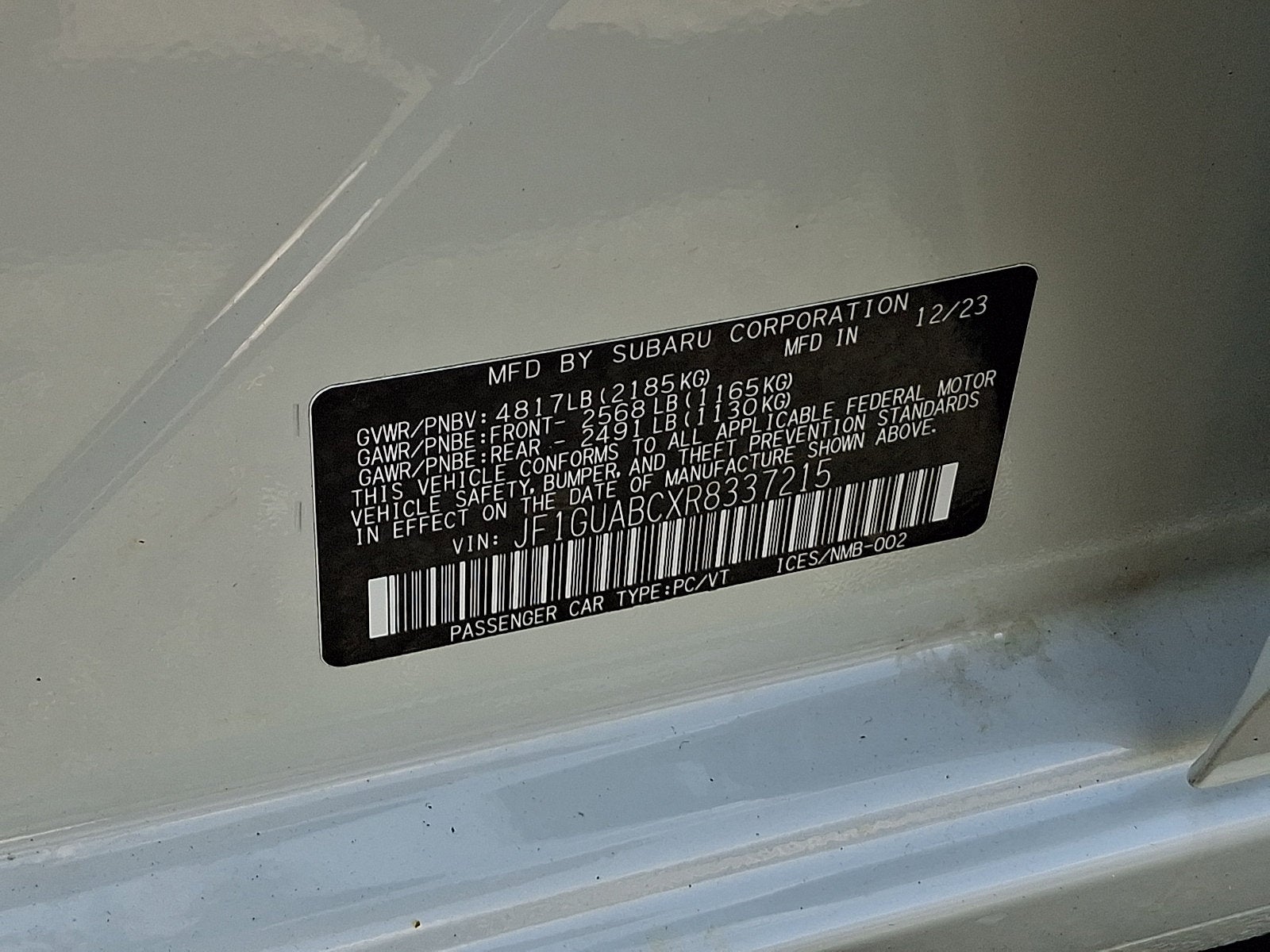 2024 Subaru Impreza Base 5-Door
