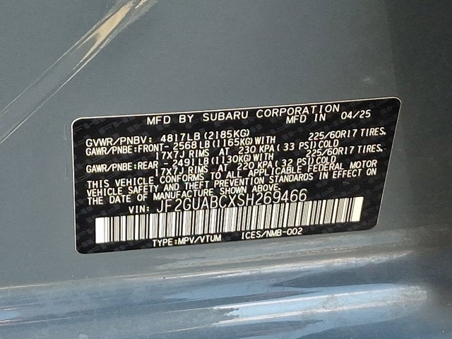 2025 Subaru Crosstrek AWD