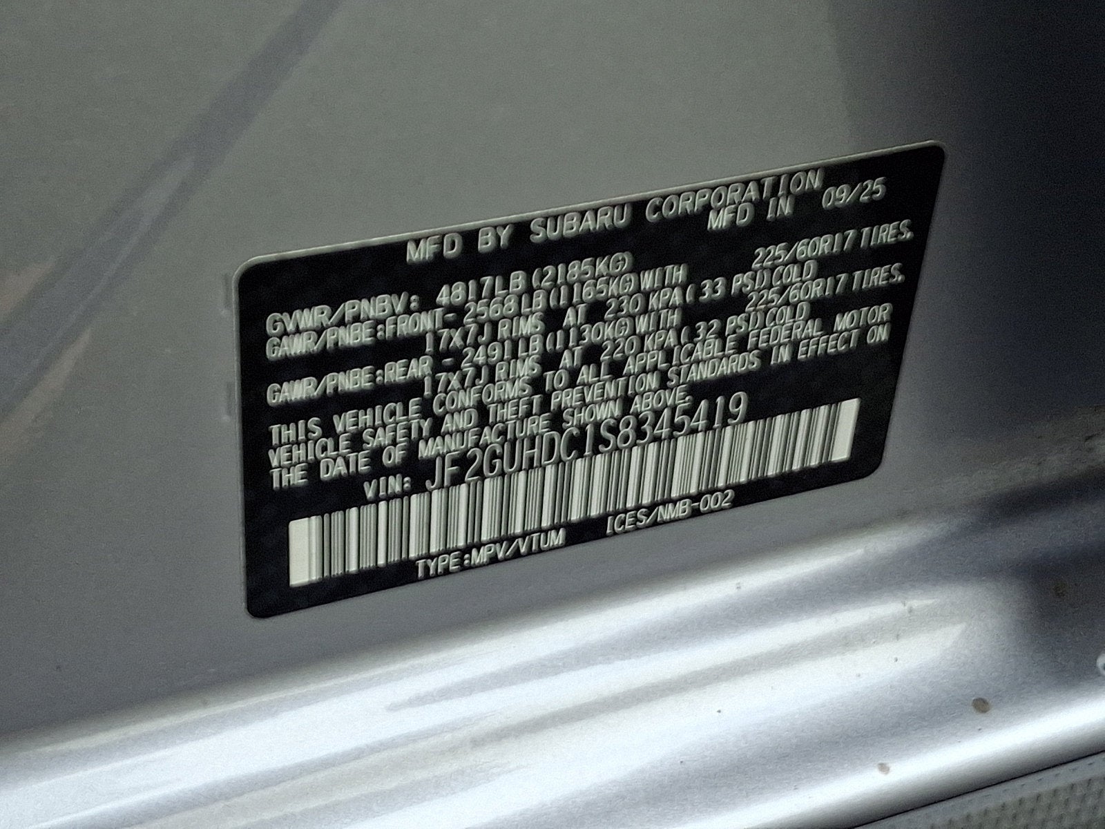 2025 Subaru Crosstrek Premium