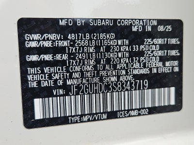 2025 Subaru Crosstrek Premium