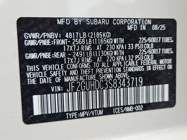 2025 Subaru Crosstrek Premium