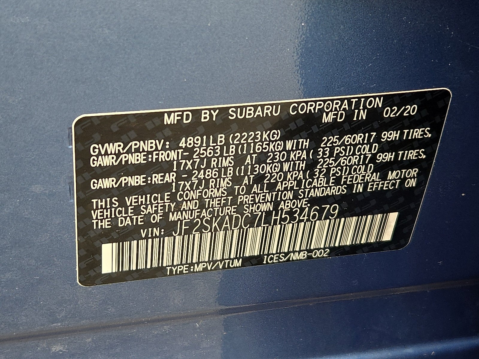 2020 Subaru Forester CVT