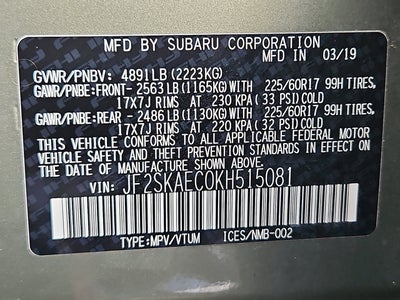 2019 Subaru Forester Premium