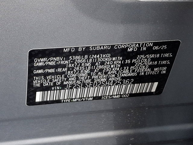 2025 Subaru Forester Hybrid Premium Hybrid