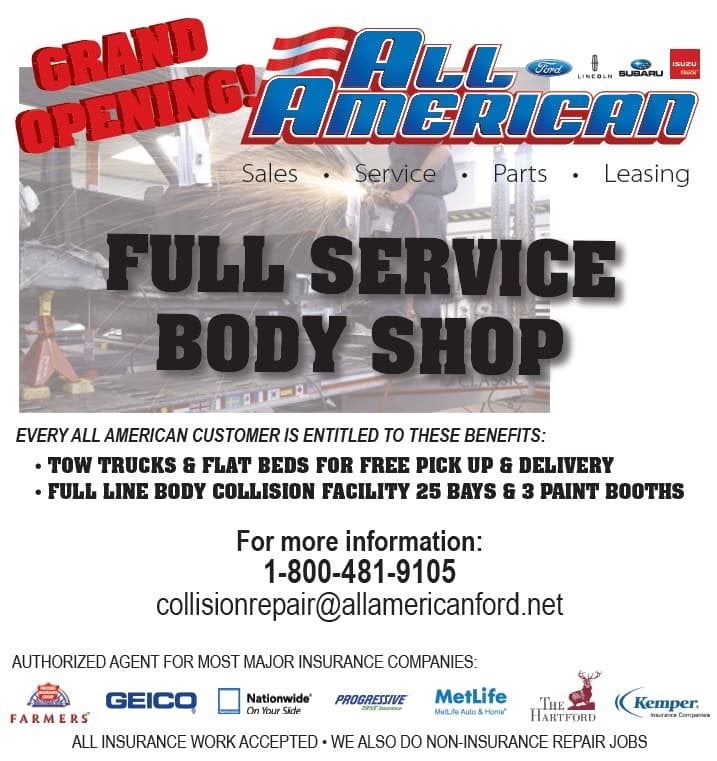 All American Ford Inc | Body Shop Flyer